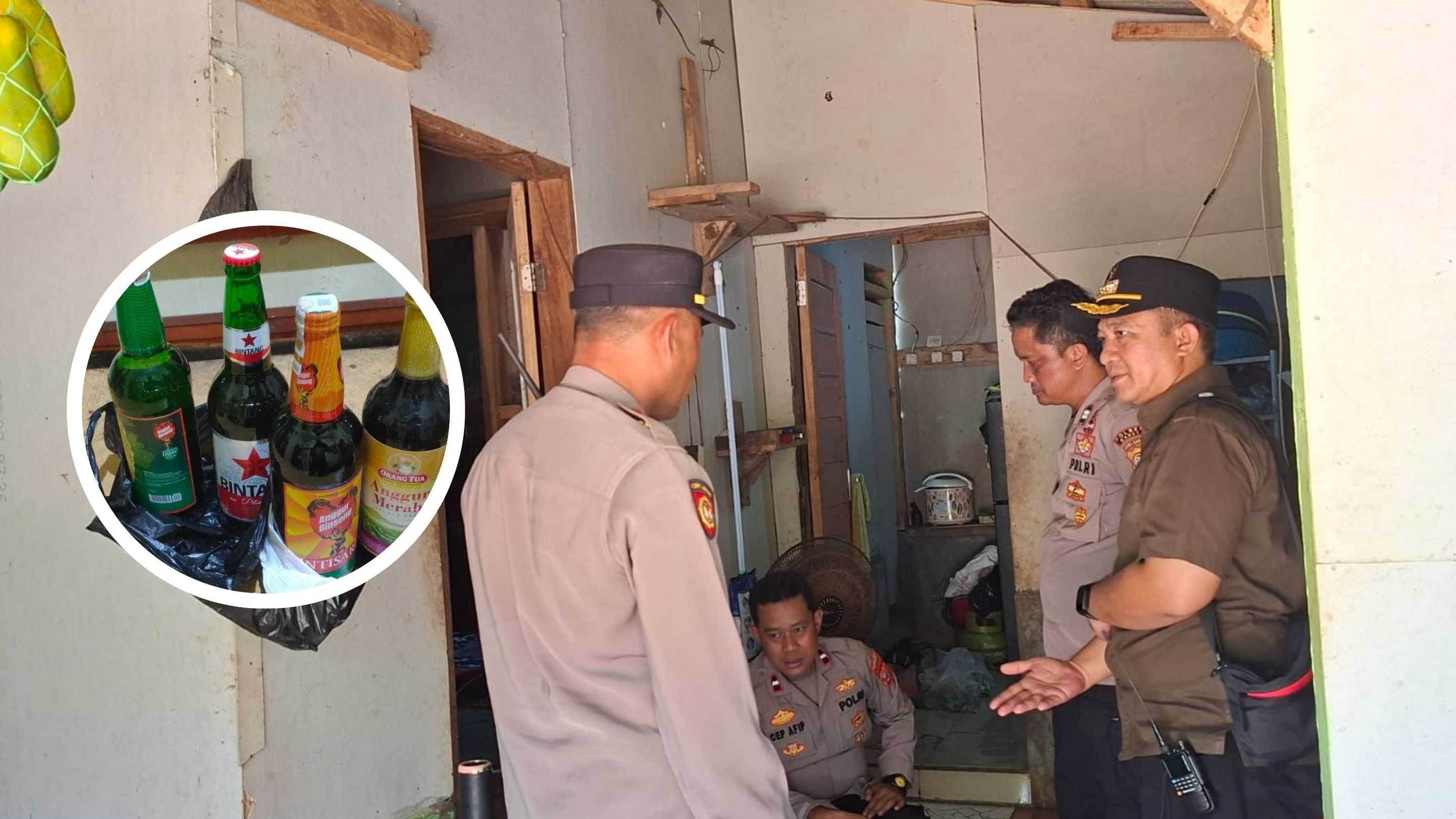 Polsek Cibalong Gelar Razia Miras, Dua Penjual Langsung Terjaring